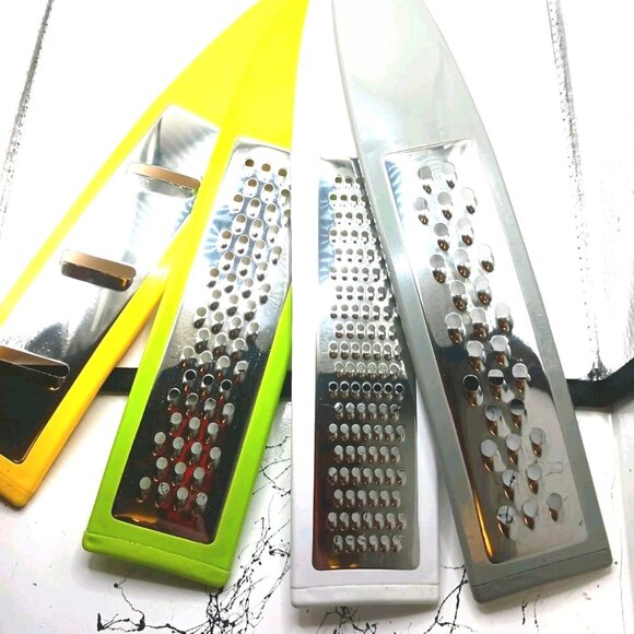 Other - Lot Of 4 Stainless Steel 11" Flat Graters Fine to Course New